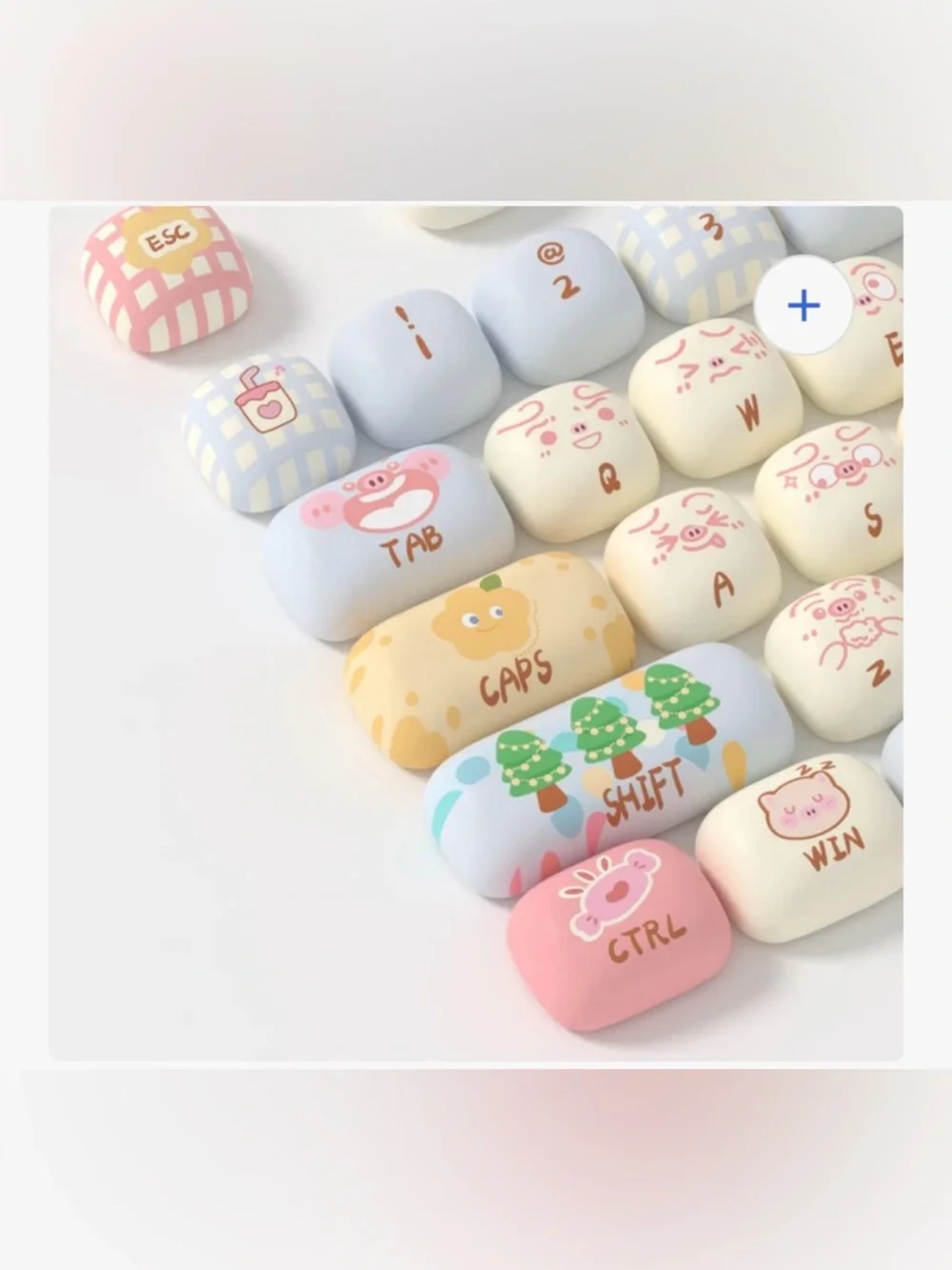 NEW Akko Piggy Party PBT Keycap Set, decorative mechanical keycaps